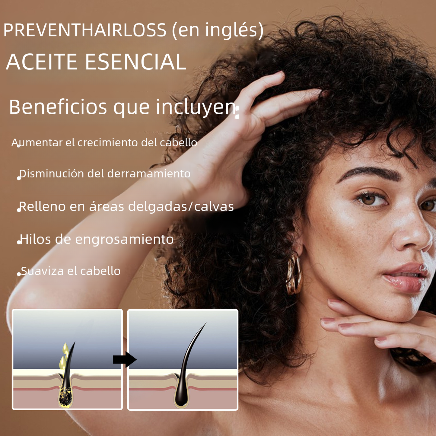 OUHOE Anti-Hair Loss Essence for Strong, Thick Hair